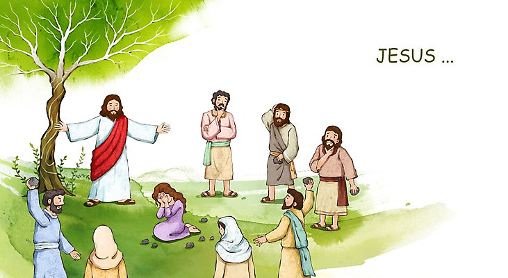 PSD 나무 식물 여자 남자 기독교 종교 어린이 캘리배경 일러스트 수채화 사람 여러명 성인 믿음 희망 돌_바위 예수 구출 용서 죄인 국내일러스트 감정 다수 백그라운드 컨셉 도움 신_종교 파일형식