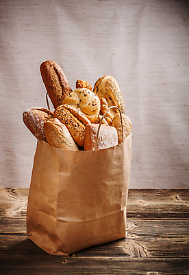 포토 JPG 해외이미지 빵 사람없음 종이봉투 곡물빵 해외202004 해외포토 음식 봉투 파일형식 이미지허브