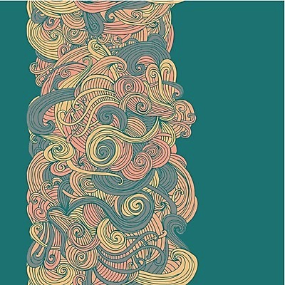 EPS 해외이미지 파도 백그라운드 패턴 일러스트 벽지 추상 프레임 미술 장식 흐름 화려 얽힘 낙서 그림 질감 윤곽 펑키 손그림 공상 핸드메이드 해외202004 해외일러스트 바다 컨셉 무늬 문화예술 파일형식 벡터 이미지허브