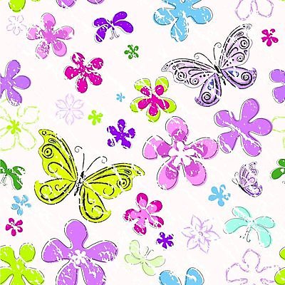 EPS 해외이미지 나비 꽃무늬 패턴 일러스트 사람없음 컬러풀 화려 질감 해외일러스트 꽃 컬러 곤충 컨셉 무늬 파일형식 벡터 이미지허브