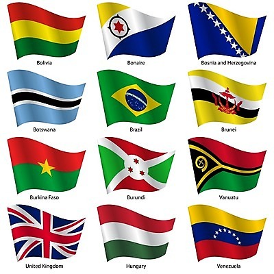EPS 해외이미지 스티커 일러스트 영국 사람없음 세트 세계 깃발 국기 브라질 헝가리 베네수엘라 보츠와나 볼리비아 해외202004 해외일러스트 유럽 아메리카 남아메리카 동유럽 파일형식 벡터 이미지허브
