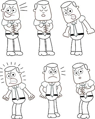 EPS 해외이미지 클립아트 직업 캐릭터 응시 감정 얼굴 일러스트 비즈니스 노동자 대화 서기 사람 정장 금융 경제 세트 사무실 외침 분노 표현 업무 비즈니스맨 그리기 유머 시장 만화 수집 종업원 경영자 리더 코믹 문제 반응 부정적 적자 캐리커처 해외202004 해외일러스트 일러캐릭터 시선 옷 남자 모션 말하기 신체부위 소리 작업 직장인 그림 파일형식 벡터 이미지허브