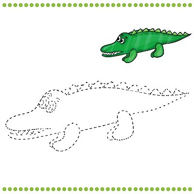 EPS 해외이미지 동물 어린이교육 교육 일러스트 파충류 미술 사람없음 그림 유아교육 악어 학습지 색칠공부 해외202004 해외일러스트 문화예술 교재 학습 색칠 파일형식 벡터 이미지허브