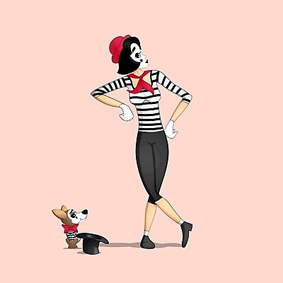 EPS 해외이미지 전통 손 여자 감정 얼굴 포즈 장갑 일러스트 넥타이 거리 사람 검은색 기댐 놀람 줄무늬 공연 연주자 프랑스 광대 흰색 표현 그리기 개 배우 서커스 만화 마임 예술가 프랑스어 연극 고립 코미디언 파리(프랑스) 해외202004 해외일러스트 직업 문자 잡화 유럽 컬러 무늬 포유류 모션 문화예술 표정 이벤트 신체부위 음악가 연예인 파일형식 벡터 이미지허브