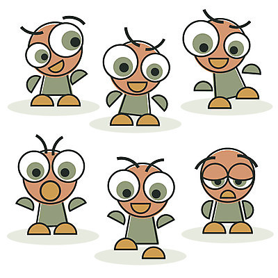 EPS 해외이미지 캐릭터 응시 감정 일러스트 추상 미소 세트 외침 심볼 마스코트 부적 해외202004 해외일러스트 일러캐릭터 시선 무늬 표정 소리 파일형식 벡터 이미지허브