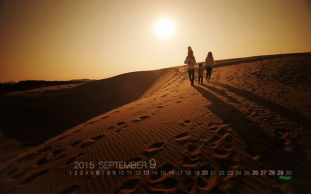 JPG 월페이퍼 바탕화면 9월 날짜 파일형식