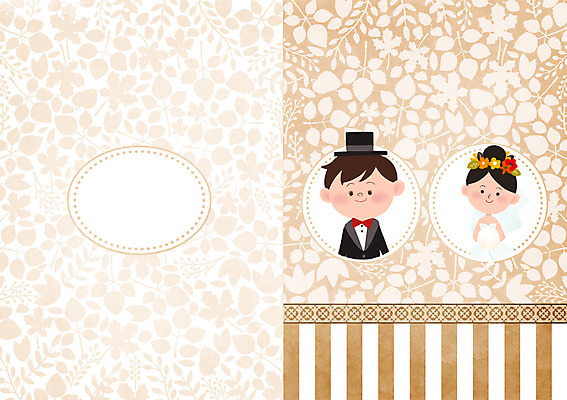 PSD 부부 여자 남자 행복 부케 웨딩드레스 결혼 낙엽 패턴 일러스트 프레임 함께함 사랑 사람 정장 턱시도 성인 두명 로맨틱 가을 청첩장 웨딩마치 성인만 국내일러스트 커플 드레스 옷 계절 감정 꽃다발 컨셉 잎 무늬 카드_감사 이벤트 파일형식