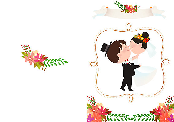 PSD 부부 여자 남자 꽃 행복 웨딩드레스 결혼 잎 일러스트 안기 함께함 사랑 사람 정장 턱시도 성인 두명 라벨 로맨틱 가을 청첩장 웨딩마치 성인만 들어올리기 국내일러스트 식물 커플 드레스 옷 계절 감정 컨셉 모션 카드_감사 프레임 이벤트 파일형식