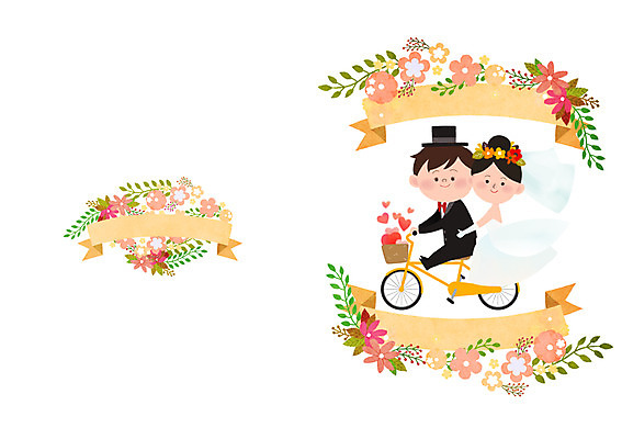 PSD 부부 여자 남자 꽃 행복 부케 웨딩드레스 결혼 낙엽 일러스트 함께함 사랑 사람 정장 턱시도 성인 두명 라벨 자전거 로맨틱 가을 하트 청첩장 웨딩마치 성인만 국내일러스트 모양 식물 커플 드레스 옷 계절 감정 꽃다발 컨셉 잎 카드_감사 프레임 이벤트 바이크 파일형식