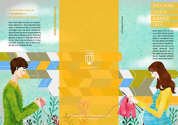 PSD 템플릿 편집 북디자인 부부 여자 표지 남자 리플렛 북커버 3단접지 사람 팜플렛 성인 두명 임산부 임신 뜨개질 털실 대바늘 성인만 이미지템플릿 커플 취미 실 파일형식