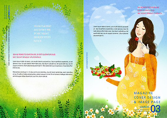 PSD 템플릿 편집 북디자인 여자 표지 꽃 리플렛 북커버 사람 팜플렛 성인 임산부 임신 샐러드 잡지 여자만 성인여자만 성인만 표지샘플 이미지템플릿 식물 음식 간행물 파일형식