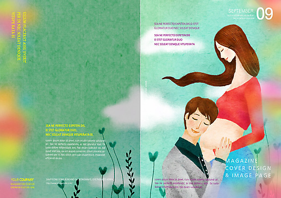 PSD 템플릿 편집 북디자인 부부 여자 표지 남자 리플렛 북커버 사람 팜플렛 성인 두명 임산부 임신 잡지 성인만 표지샘플 이미지템플릿 커플 간행물 파일형식