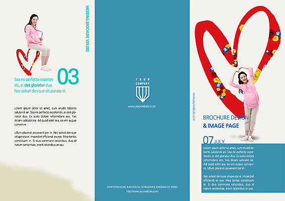 PSD 템플릿 편집 북디자인 여자 표지 리플렛 북커버 3단접지 사람 팜플렛 성인 두명 임산부 임신 한국인 하트 여자만 성인여자만 성인만 이미지템플릿 모양 동양인 파일형식