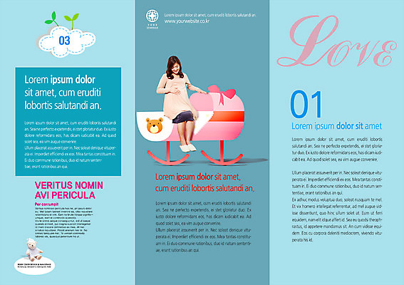 PSD 템플릿 편집 북디자인 여자 내지 리플렛 북커버 3단접지 한명 사람 팜플렛 성인 임산부 임신 한국인 아기침대 여자만 여자한명만 성인여자만 성인만 이미지템플릿 1 동양인 아기용품 침대 파일형식