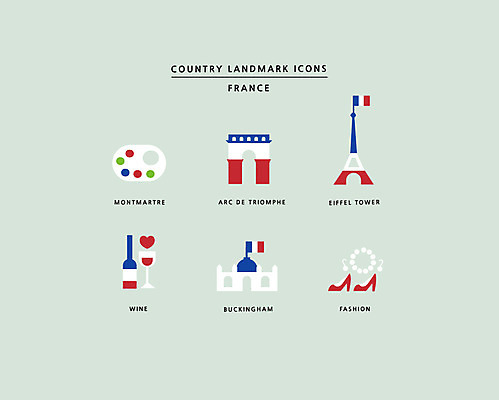 아이콘 패션 구두 사람없음 세트 와인 프랑스 팔레트 국기 에펠탑 개선문 파리_프랑스 베르사유 랜드마크 몽마르트르 버킹엄궁전 베르사유궁전 2D아이콘 AI파일 유럽 신발 주류 궁전 런던 파리 파일형식 벡터