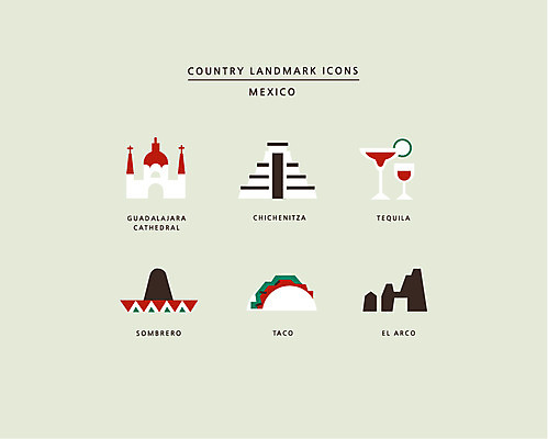 아이콘 멕시코 사람없음 세트 치첸이차 솜브레로 타코 테킬라 랜드마크 멕시코모자 치첸이트사 2D아이콘 AI파일 모자_잡화 북아메리카 유적지 주류 전통의상 마야문명 파일형식 벡터