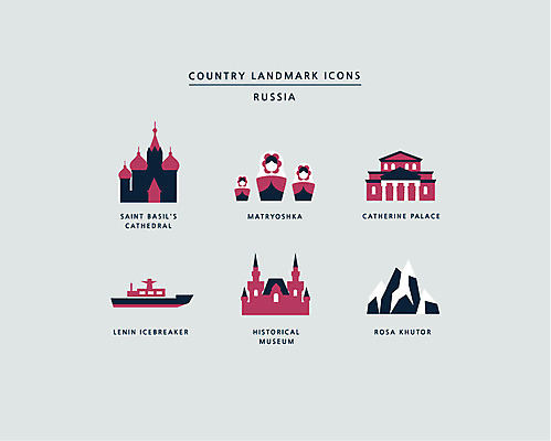 아이콘 사람없음 세트 궁전 박물관 러시아 랜드마크 마트료시카 성바실리성당 선박 2D아이콘 AI파일 유럽 인형 고건축 수상교통 성당 파일형식 벡터