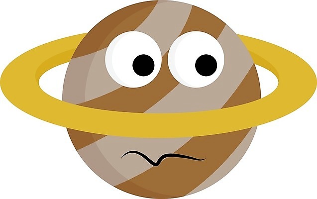 EPS 해외이미지 클립아트 응시 2 일러스트 벽지 갈색 노란색 행성 슬픔 표현 큼 만화 그림 궤도 토성 불쾌함 나쁜 해외202004 해외일러스트 시선 감정 컬러 우주 크기 파일형식 벡터 이미지허브