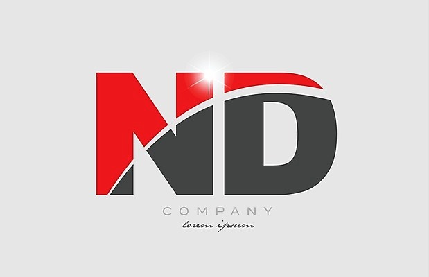 EPS 해외이미지 모양 템플릿 디자인 알파벳 백그라운드 일러스트 회사 비즈니스 빨간색 반짝임 회색 N 편지 심볼 신분 D 엘리먼트 활자 해외202004 해외일러스트 영어 컬러 모션 활자판 파일형식 벡터 이미지허브