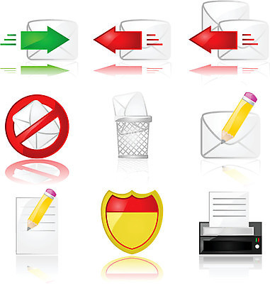 EPS 해외이미지 종이 일러스트 봉투 그래픽 빛 세트 사무실 연필 반사 금지 수비 이메일 보호 쓰레기 폐기물 인쇄 편지 심볼 사인 보안 광택 방패 대답 해외202004 해외일러스트 컨셉 비즈니스 모션 학용품 안전 필기구 파일형식 벡터 이미지허브