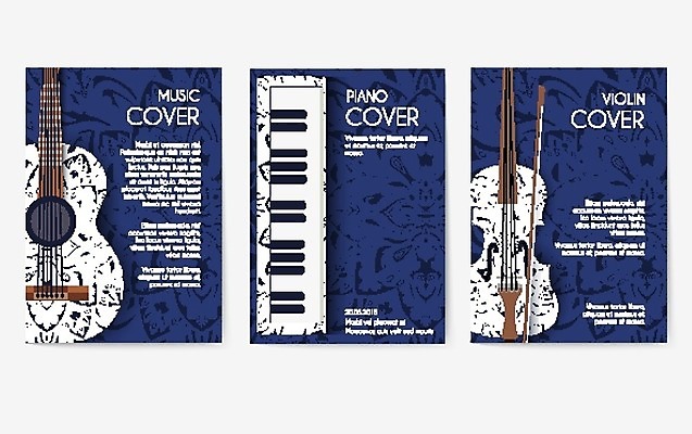 EPS 해외이미지 파도 꽃무늬 일러스트 사람없음 축제 기타 피아노 잡지 색소폰 바이올린 마이크 레이아웃 멜로디 아라베스크 정교 해외202004 해외일러스트 꽃 바다 음향기기 무늬 현악기 간행물 건반악기 목관악기 파일형식 벡터 이미지허브