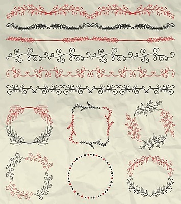 EPS 해외이미지 선 크리스마스 일러스트 사각프레임 사람없음 질감 시트 원형프레임 구김 해외202004 해외일러스트 기념일 모션 프레임 사각형 원형 파일형식 벡터 이미지허브