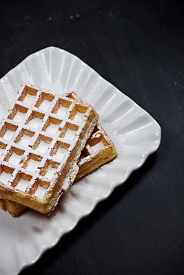 포토 JPG 해외이미지 접시 사람없음 와플 슈가파우더 해외포토 식기 디저트 파일형식 이미지허브