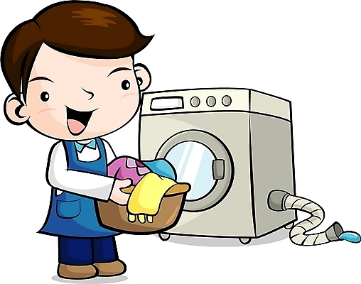 EPS 직업 캐릭터 옷 남자 가사 일러스트 홍보캐릭터 사람 성인 전자제품 가전제품 빨래 서비스 아저씨 생활가전 세탁기 빨랫감 생활서비스 세탁소 남자만 성인남자만 성인만 일러캐릭터 파일형식 벡터