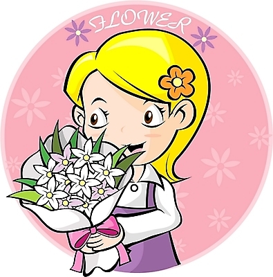 EPS 직업 캐릭터 웰빙 여자 꽃 초등학생 어린이 꽃다발 일러스트 홍보캐릭터 한명 사람 소녀 배달원 배송 서비스 꽃배달 꽃배달서비스 여자만 여자한명만 어린이만 소녀만 소녀한명만 일러캐릭터 식물 1 학생 파일형식 벡터