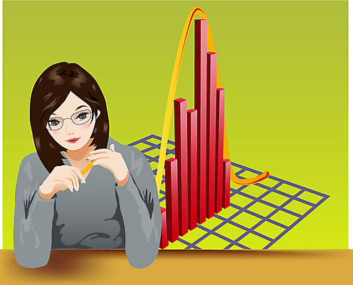 EPS 직업 여자 산업 일러스트 비즈니스 그래프 한명 사람 20대 성인 금융 경제 업무 직장인 사무원 비즈니스우먼 증권 주식 재테크 비지니스모델 스톡 여자만 여자한명만 성인여자만 청년만 청년여자만 성인한명만 청년여자한명만 성인여자한명만 성인만 국내일러스트 모델 1 청년 작업 파일형식 벡터