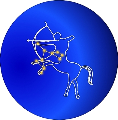 EPS 클립아트 별 일러스트 사람없음 우주 별자리 운세 궁수자리 국내일러스트 자연요소 파일형식 벡터