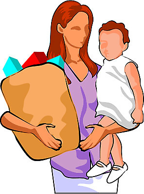 EPS 클립아트 여자 남자 어린이 일러스트 가족 엄마 사람 두명 쇼핑 장보기 육아 주부 모정 국내일러스트 관계 파일형식 벡터