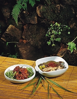 포토 JPG 그릇 접시 한식 반찬 요리 사람없음 야외 게장 간장게장 양념게장 국내포토 식기 음식 게요리 파일형식