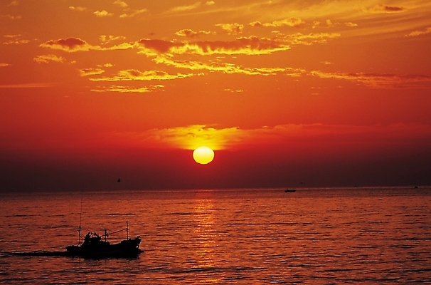 포토 JPG 구름 실루엣 교통수단 바다 수상교통 자연현상 자연 하늘 풍경 사람없음 야외 태양 일출 노을 어둠 일몰 한척 저녁 고깃배 선박 국내포토 자연요소 1 교통 배_교통 촬영기법 야간 생태계 파일형식