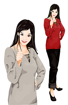 EPS 모델 캐릭터 1 라이프스타일 여자 패션 포즈 크리스마스 일러스트 한명 사람 20대 성인 엄지손가락 최고 넘버원 여자만 여자한명만 성인여자만 청년만 청년여자만 성인한명만 청년여자한명만 성인여자한명만 성인만 일러캐릭터 기념일 손가락 청년 생활 파일형식 벡터