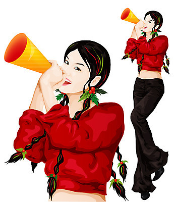 EPS 모델 캐릭터 라이프스타일 계절 여자 패션 포즈 크리스마스 겨울 일러스트 한명 사람 20대 성인 확성기 알림 크리스마스캐릭터 여자만 여자한명만 성인여자만 청년만 청년여자만 성인한명만 청년여자한명만 성인여자한명만 성인만 일러캐릭터 1 기념일 청년 생활 파일형식 벡터