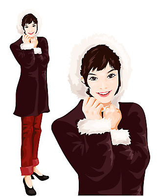 EPS 모델 캐릭터 라이프스타일 사계절 계절 여자 패션 포즈 겨울 일러스트 한명 사람 20대 성인 코트 여자만 여자한명만 성인여자만 청년만 청년여자만 성인한명만 청년여자한명만 성인여자한명만 성인만 일러캐릭터 1 청년 생활 외투 파일형식 벡터