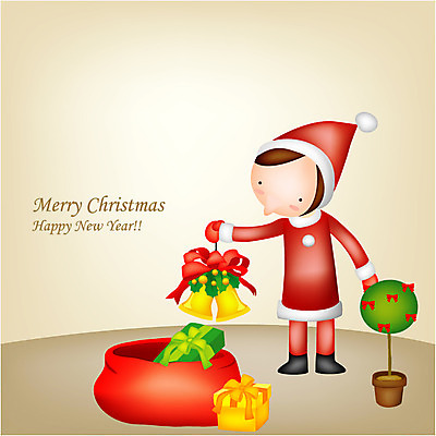 EPS 나무 캐릭터 계절 기념일 초등학생 어린이 크리스마스 겨울 일러스트 산타옷 선물 한명 사람 크리스마스트리 산타클로스 종 크리스마스캐릭터 e-카드 어린이만 일러캐릭터 카드프레임 식물 1 학생 옷 카드_감사 프레임 이벤트 파일형식 벡터