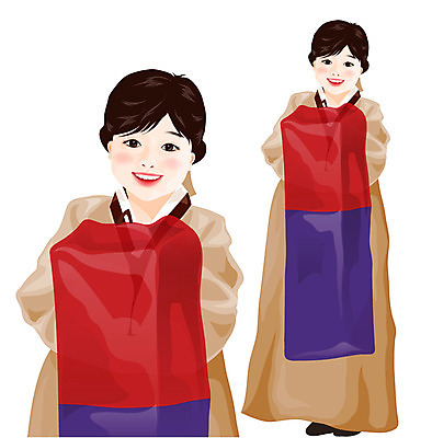 EPS 한국전통 전통 사계절 계절 여자 명절 어린이 포즈 겨울 일러스트 새해 한명 사람 설날 전통의상 한복 청사초롱 여자만 여자한명만 어린이만 소녀만 소녀한명만 국내일러스트 1 기념일 한국 초롱 파일형식 벡터