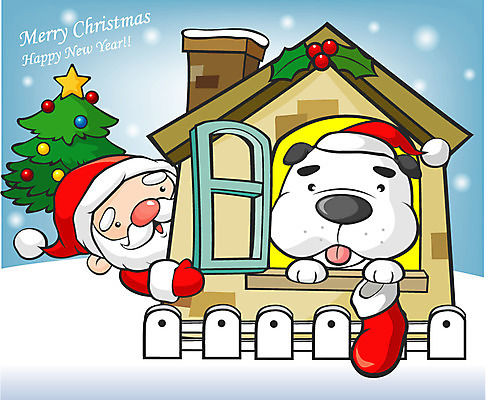 EPS 캐릭터 계절 기념일 크리스마스 겨울 일러스트 산타옷 양말 주택 산타클로스 눈 기다림 개 강아지 산타캐릭터 크리스마스캐릭터 e-카드 가상인물 일러캐릭터 카드프레임 자연요소 옷 포유류 모션 상상 날씨 카드_감사 프레임 이벤트 건물 반려동물 파일형식 벡터