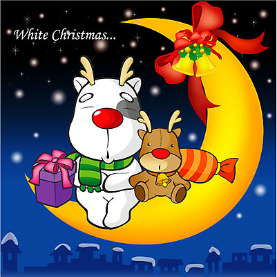 EPS 동물 척추동물 캐릭터 육지동물 계절 기념일 크리스마스 겨울 일러스트 포유류 선물 사람없음 야외 루돌프 달 개 강아지 야간 크리스마스캐릭터 e-카드 일러캐릭터 카드프레임 자연요소 사슴 카드_감사 프레임 이벤트 반려동물 파일형식 벡터