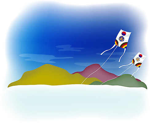 EPS 주간 한국문화 한국전통 사계절 계절 생활용품 백그라운드 겨울 일러스트 하늘 풍경 사람없음 야외 놀이용품 전통놀이 눈 연 연날리기 방패연 국내일러스트 자연요소 동양문화 전통 놀이 날씨 한국 오브젝트 파일형식 벡터