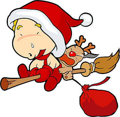 EPS 계절 기념일 남자 초등학생 어린이 크리스마스 겨울 일러스트 한명 사람 소년 공휴일 산타클로스 루돌프 빗자루 산타캐릭터 남자만 남자한명만 어린이만 소년만 소년한명만 일러캐릭터 캐릭터 1 학생 사슴 이벤트 청소도구 파일형식 벡터