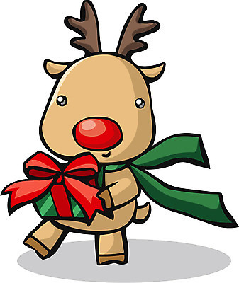 EPS 동물 척추동물 육지동물 계절 기념일 크리스마스 겨울 일러스트 포유류 사슴 선물 사람없음 목도리 루돌프 국내일러스트 잡화 이벤트 파일형식 벡터