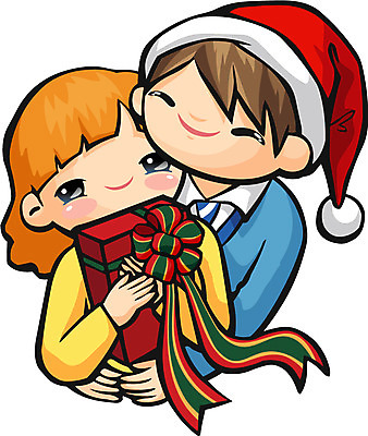 EPS 커플 계절 여자 기념일 남자 크리스마스 겨울 일러스트 산타모자 포옹 넥타이 선물 사랑 사람 두명 로맨틱 국내일러스트 모자_잡화 잡화 감정 컨셉 관계 안기 이벤트 파일형식 벡터