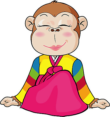 EPS 동물 척추동물 한마리 한국전통 육지동물 여자 일러스트 포유류 새해 십이지신 원숭이띠 원숭이 운세 절 한복 신년캐릭터 세배 여자만 일러캐릭터 캐릭터 1 전통 한국 사람 인사 절_인사 전통의상 파일형식 벡터