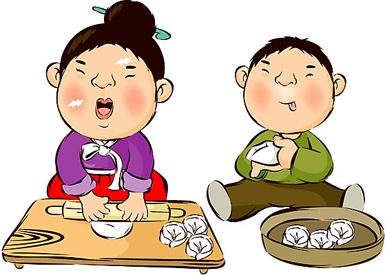 EPS 캐릭터 계절 여자 명절 남자 어린이 겨울 일러스트 엄마 새해 한국 사람 소년 두명 설날 만두 아줌마 만두빚기 국내일러스트 일러캐릭터 전통 기념일 아시아 음식 중년 가족 주부 요리중 파일형식 벡터