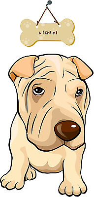 EPS 동물 척추동물 캐릭터 육지동물 반려견 일러스트 홍보캐릭터 포유류 사람없음 반려동물 개 강아지 이름표 개캐릭터 반려 샤페이 일러캐릭터 동물캐릭터 파일형식 벡터