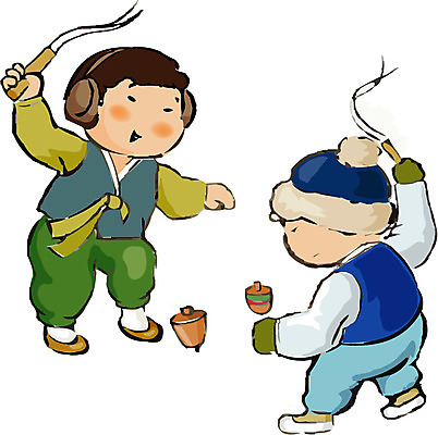 동양문화 한국전통 전통 계절 남자 어린이 놀이 한국 사람 놀이용품 전통놀이 전통의상 남자만 어린이만 파일형식 벡터 EPS 클립아트 한국문화 2 겨울 일러스트 새해 소년 두명 한복 민속 팽이 팽이치기 정통 소년만 국내일러스트