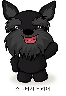 EPS 동물 척추동물 캐릭터 한마리 육지동물 동물캐릭터 일러스트 홍보캐릭터 포유류 상상 애니멀프린트 사람없음 반려동물 개 강아지 개캐릭터 스코티시테리어 일러캐릭터 1 테리어 파일형식 벡터